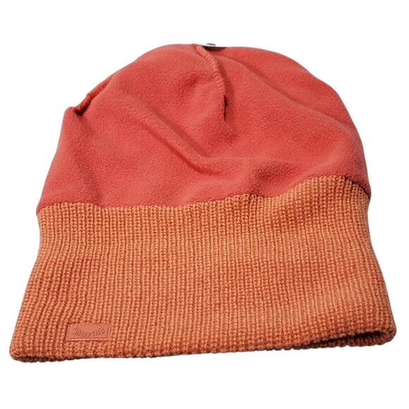 Billabong Peach Orange Knitted Beanie Stocking Hat Cap - Picture 9 of 12